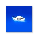 Quadratische Wanduhr 50x50cm modernes buntes Design Nuvola Angebot