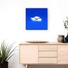 Quadratische Wanduhr 50x50cm modernes buntes Design Nuvola Katalog