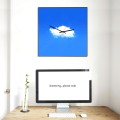 Quadratische Wanduhr 50x50cm modernes buntes Design Nuvola Aktion