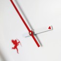 Moderne runde Wanduhr Herz Liebe Cupido Rabatte