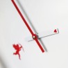 Moderne runde Wanduhr Herz Liebe Cupido Rabatte