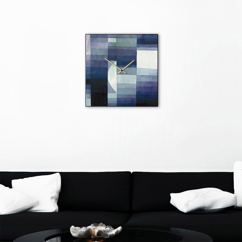 Quadratige Wanduhr 50x50 cm modernes zeitgenössisches Design Klee Aktion Quadratige Wanduhr 50x50 cm modernes zeitgenössisches Design Klee Aktion