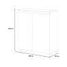 Vielseitiges Sideboard für Küche, Flur und Wohnzimmer mit 3 Holzböden Sales