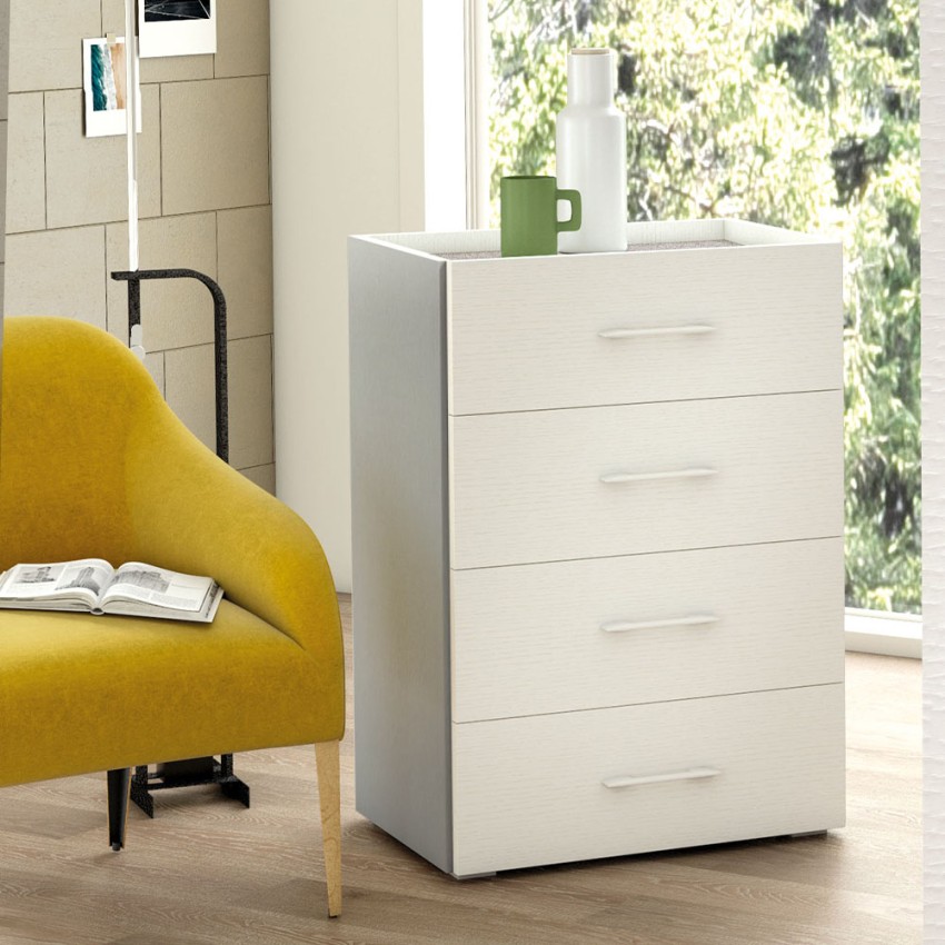 Kommode Schlafzimmer Büro 4 Schubladen Design Weiß Grau Aktion Kommode Schlafzimmer Büro 4 Schubladen Design Weiß Grau Aktion