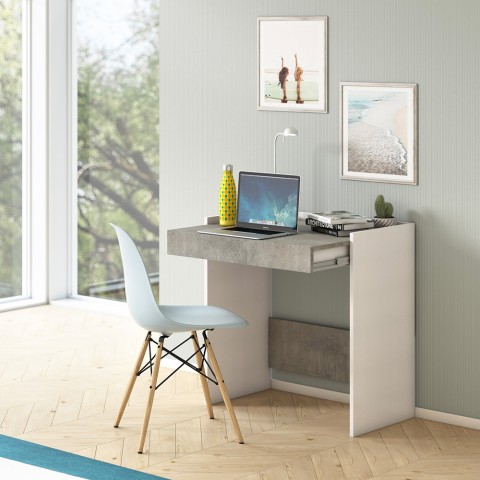 Smartworking Schreibtisch 80x40 Home Office modern Schublade Home Desk Aktion