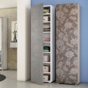 Schuhschrank für 16 Paar Schuhe, Mehrzweckschrank mit 7 Regalen und Tür Aktion