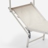Strandliege Liegestuhl Sonnenliege aus Aluminium Gabicce Gold 