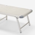 Strandliege Liegestuhl Sonnenliege aus Aluminium Gabicce Gold 