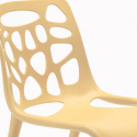 moderne Stühle Anti uv aus Polypropylen Stühle für Küchen und Bars Connubia Gelateria 