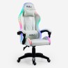 Weißer Gaming-Stuhl LED-Massage Liegestuhl ergonomischer Stuhl Pixy Plus Rabatte