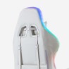 Weißer Gaming-Stuhl LED-Massage Liegestuhl ergonomischer Stuhl Pixy Plus Modell