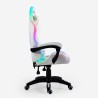Weißer Gaming-Stuhl LED ergonomische Recliner Kissen Pixy Katalog