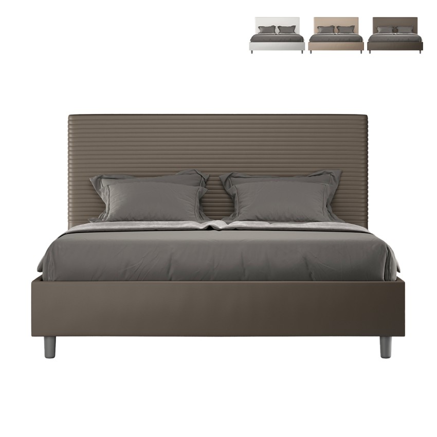 Modernes Doppelbett mit Bettschublade 170x210 Kunstleder Focus M4 Maße