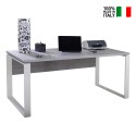Schreibtisch 170x80cm Arbeitszimmer Smartworking grauweiß Metaldesk Verkauf