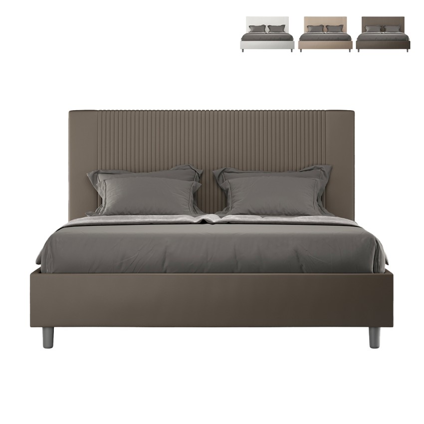 Modernes Doppelbett 160x200 mit Bettkasten in Kunstleder Goya M1 Katalog Modernes Doppelbett 160x200 mit Bettkasten in Kunstleder Goya M1 Katalog