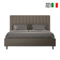 Modernes Bett mit Bettkasten 160x190 Kunstleder Agueda M Auswahl