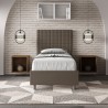 Einzelbett Kinder mit Stauraum 80x190 modern Kunstleder Sunny S Lagerbestand